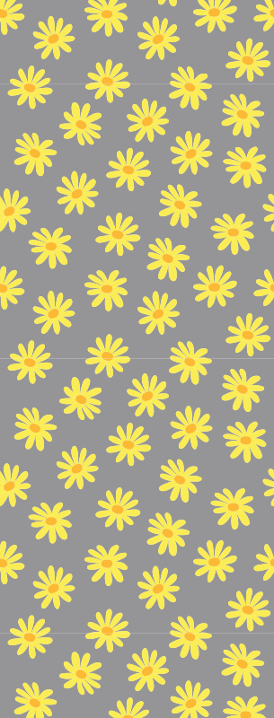 Vinyl tapijt slaapkamer pantone goudsbloem - TenStickers
