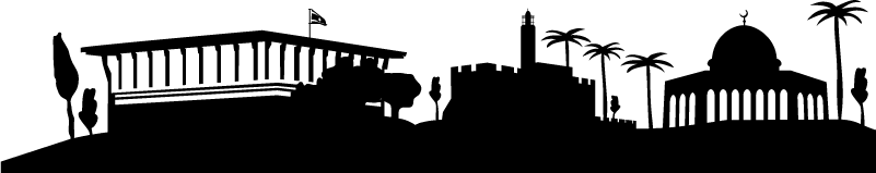 Vinyl tapijt slaapkamer jerusalem skyline - TenStickers