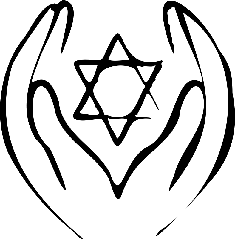 Vinyl tapijt slaapkamer joodse davidster - TenStickers