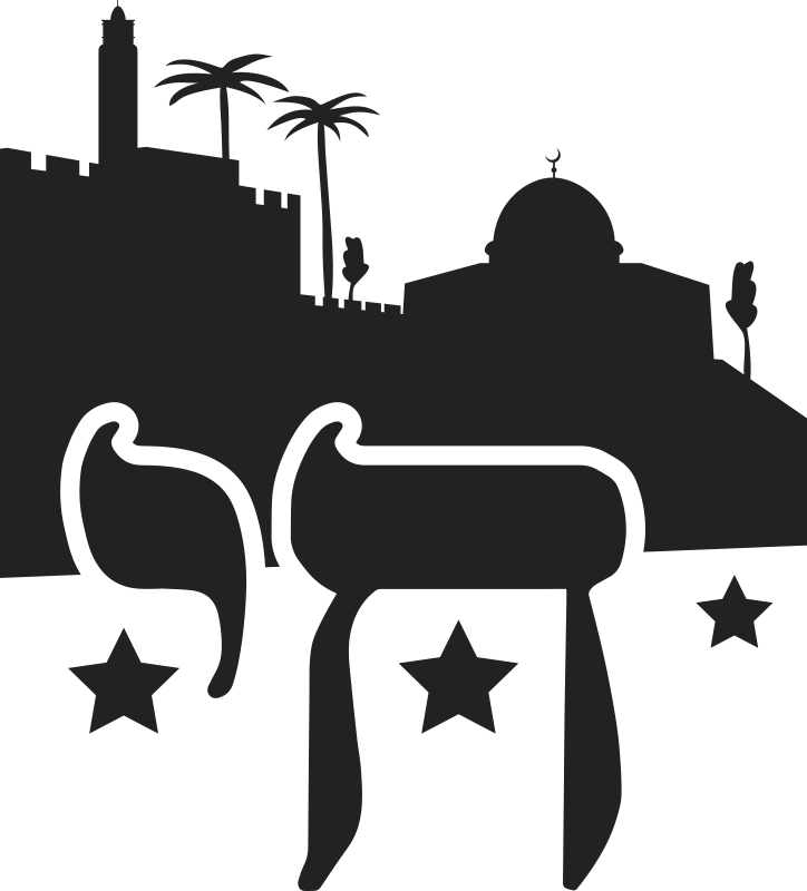 Vinyl tapijt slaapkamer chai symbool - TenStickers