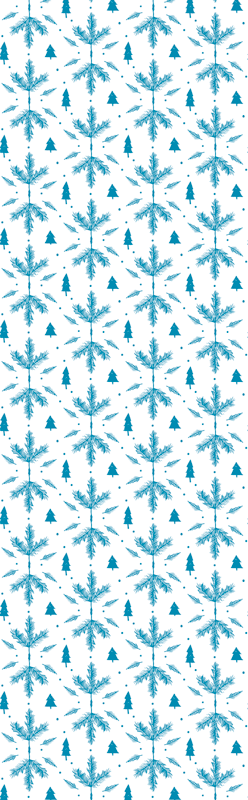 Vinyl tapijt scandinavisch seizoenen blauw - TenStickers