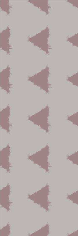 Vinyl tapijt scandinavisch beige japandi driehoek patroon - TenStickers