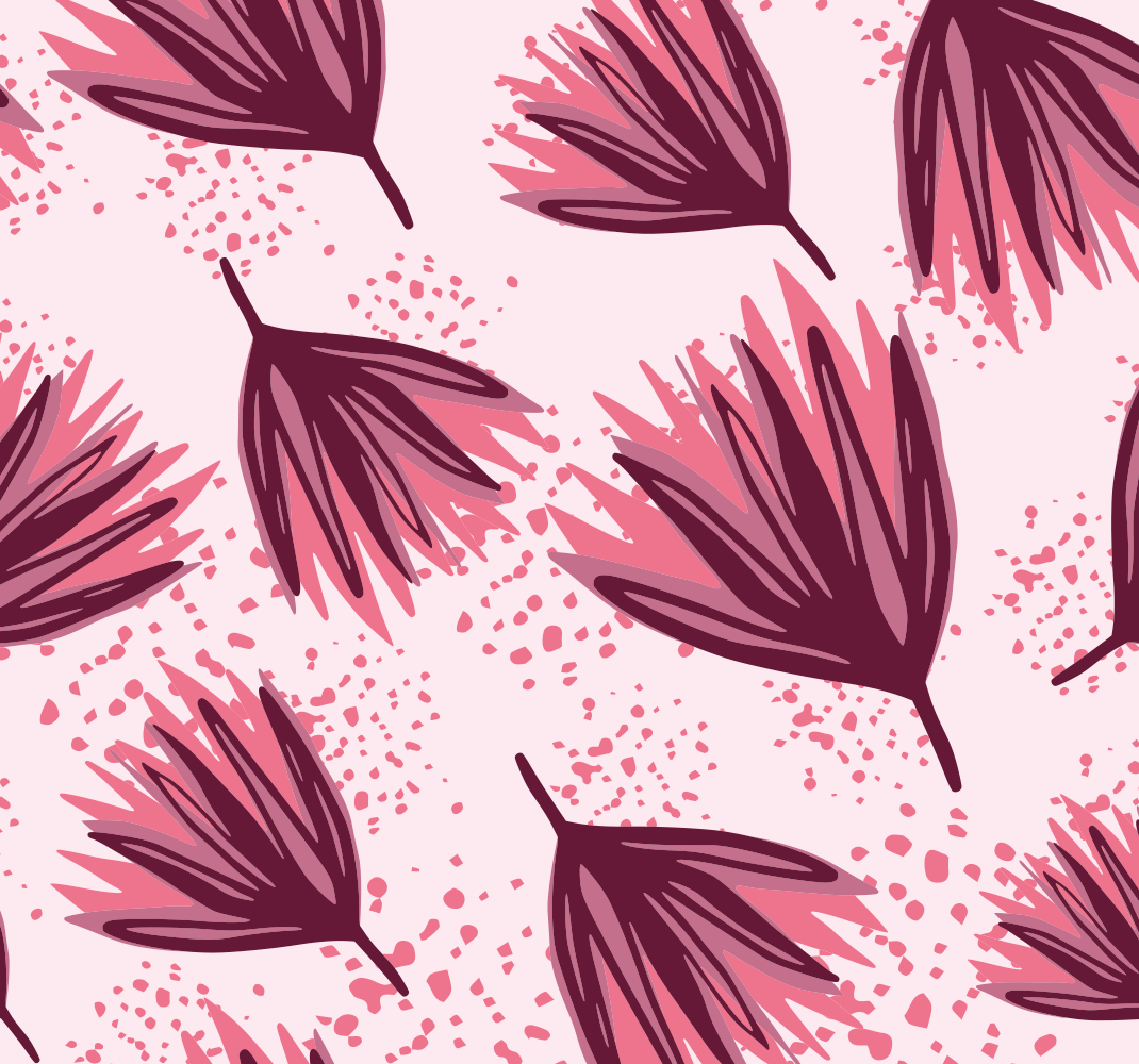 Vinyl tapijt natuur met abstract lotuspatroon - TenStickers