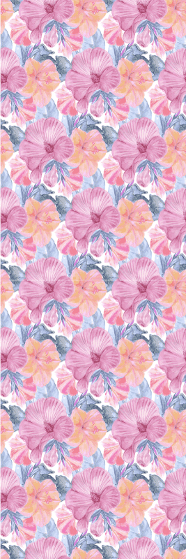 Vinyl tapijt natuur waterverf malva - TenStickers