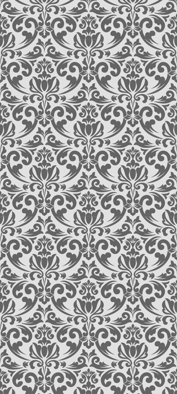 Vinyl tapijt antiek abstract damast ontwerp - TenStickers