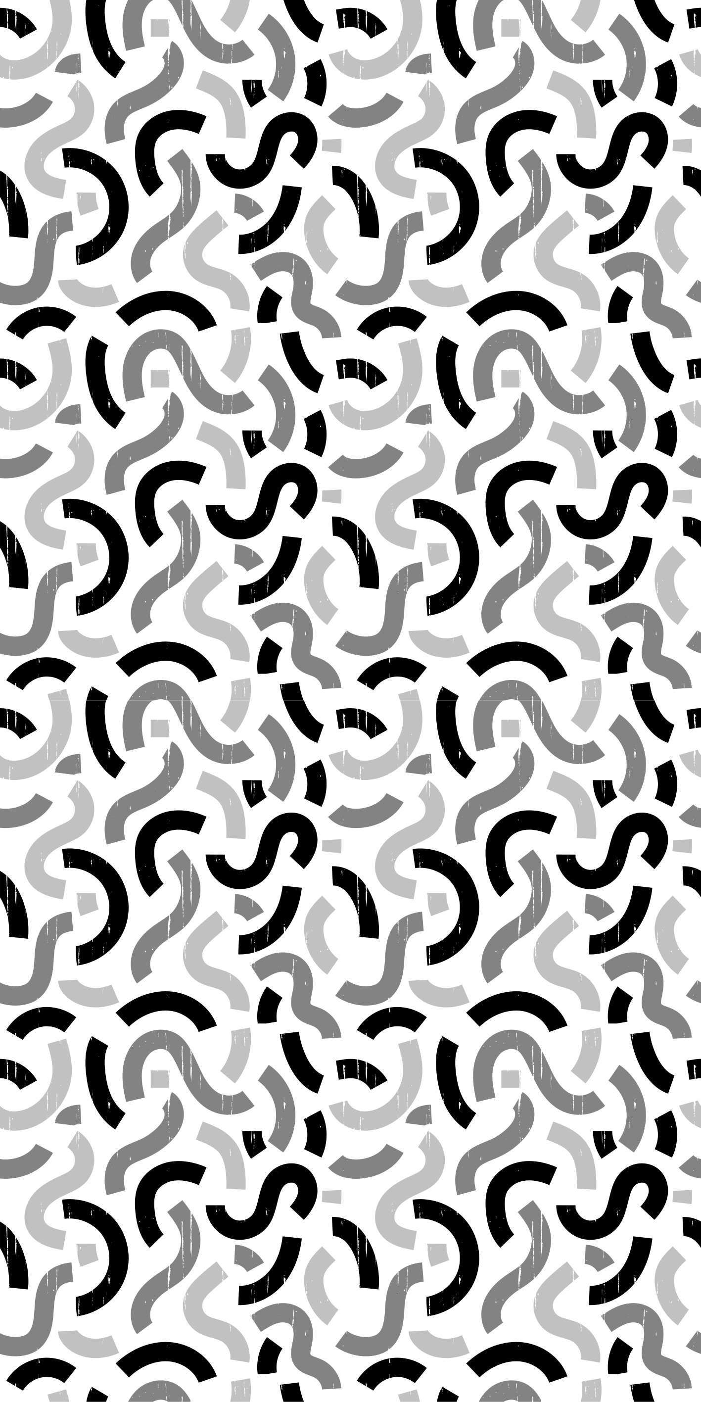 Vinyl tapijt textuur zwart-witte vormen patroon - TenStickers