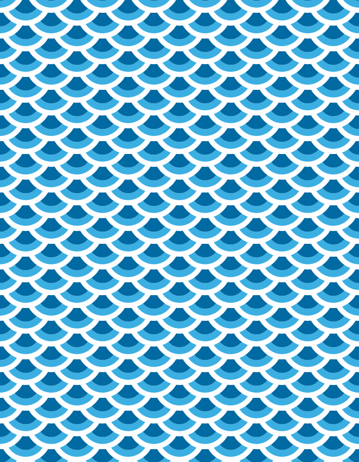 Vinyl tapijt textuur blauwe schubbenpatroon - TenStickers