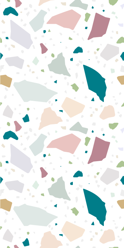 Vinyl tapijt textuur mediterrane terrazzo patroon - TenStickers
