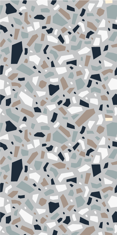 Vinyl tapijt textuur neutrale kleuren terrazzo patroon - TenStickers