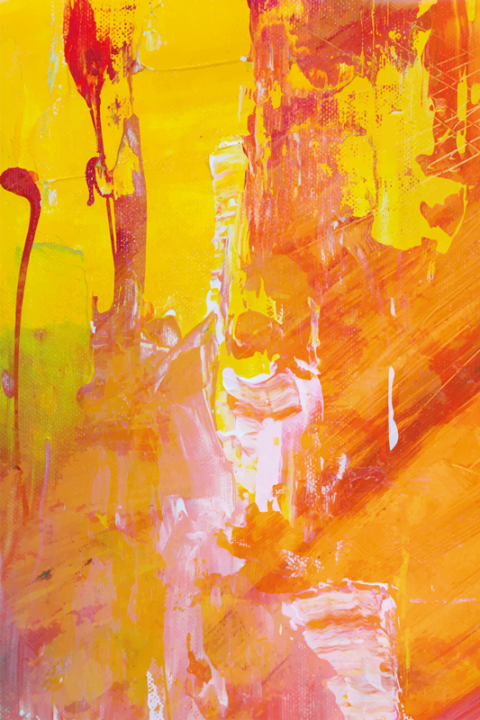 Vinyl tapijt textuur oranje kleurrijk abstract ontwerp - TenStickers