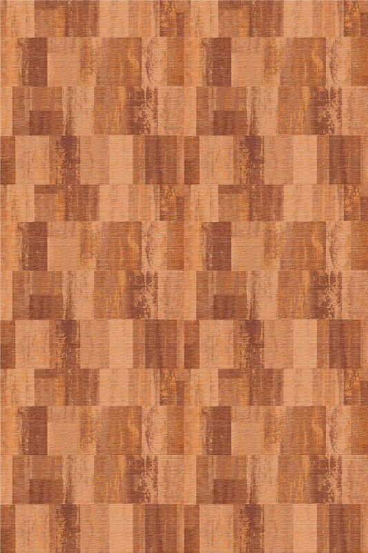 Vinyl tapijt textuur terracotta vierkant patroon - TenStickers