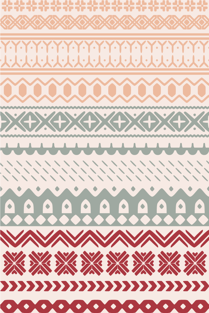 Vinyl tapijt textuur patroon viking vintage - TenStickers