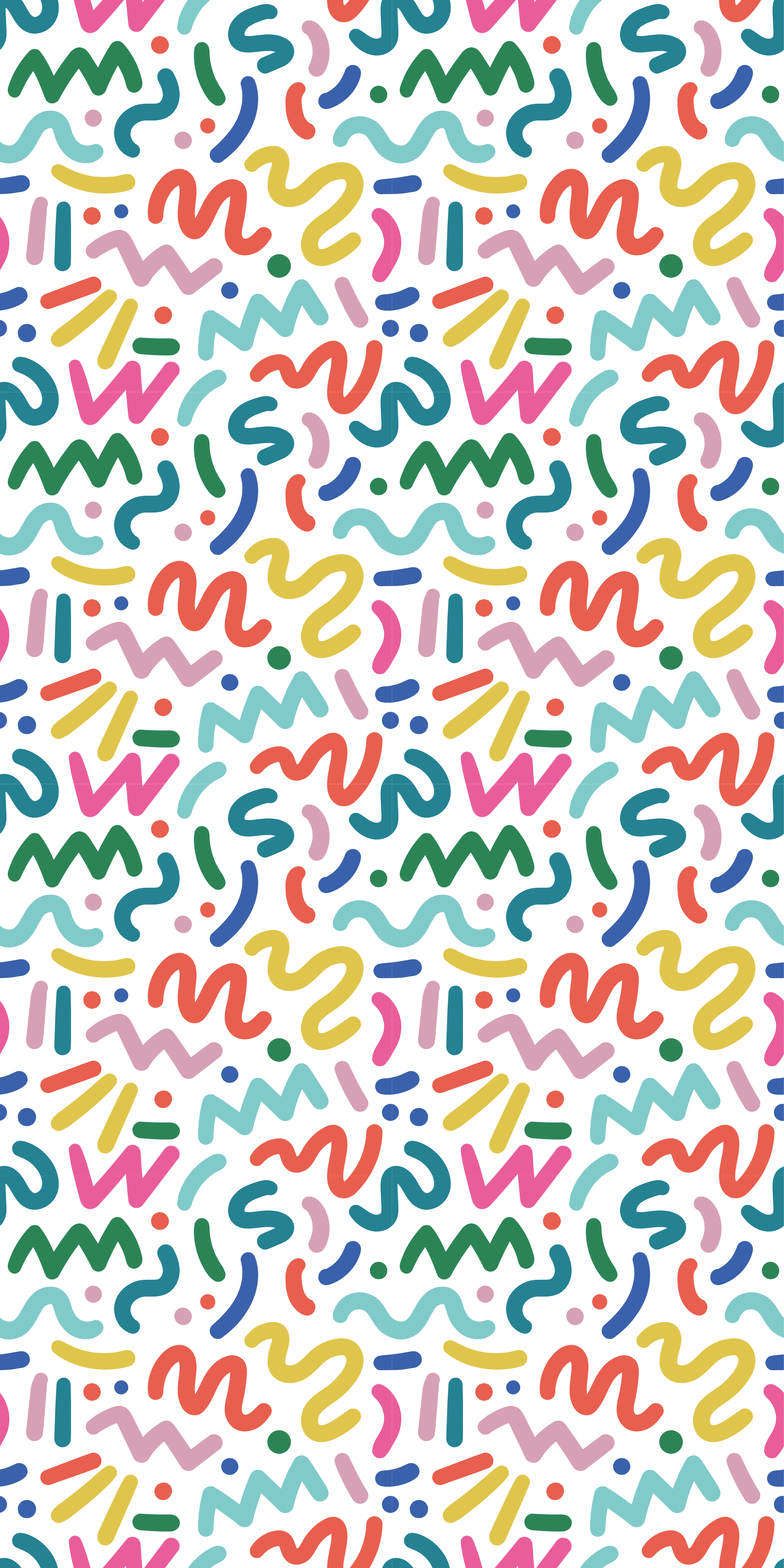 Vinyl tapijt textuur abstract gekleurde vormen - TenStickers