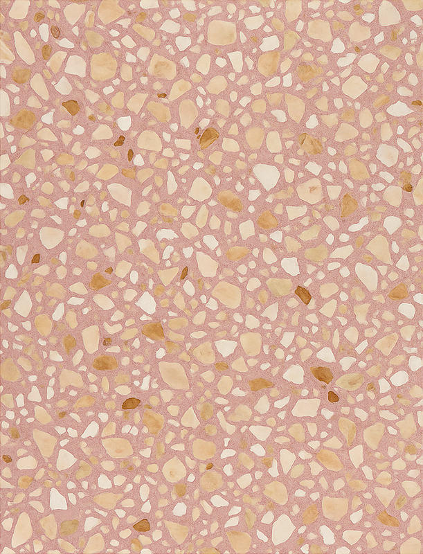 Vinyl tapijt textuur rose earth terrazzo - TenStickers
