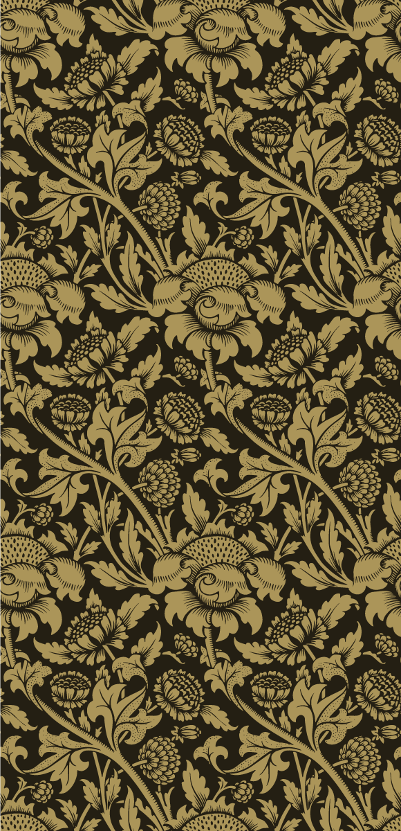Vinyl tapijt antiek vintage franse bloemenpatroon - TenStickers