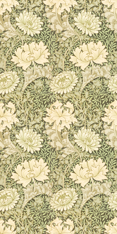 Vinyl tapijt antiek moderne stijl chrysanthémum - TenStickers