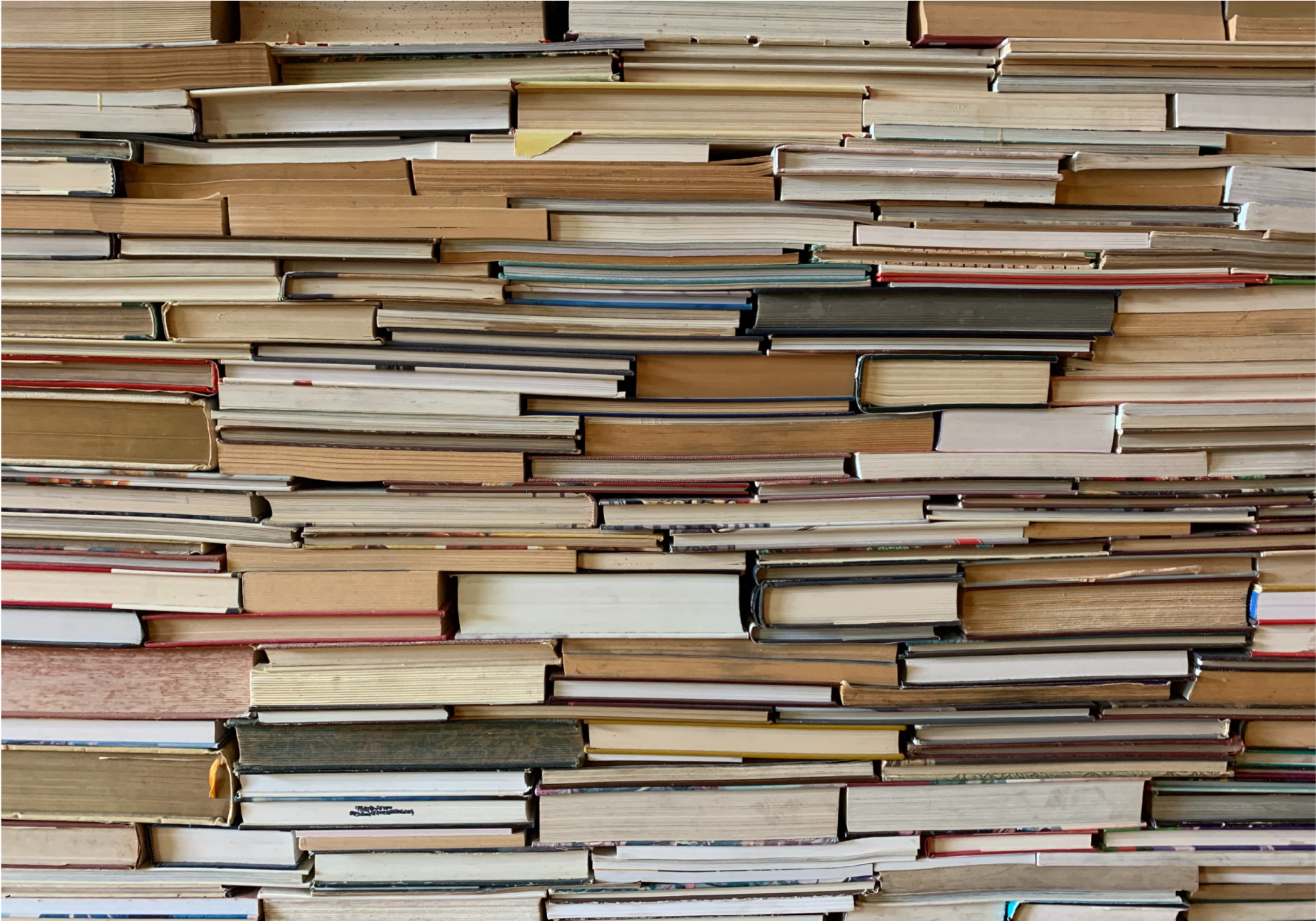 Vinyl tapijt antiek gestapelde boeken - TenStickers