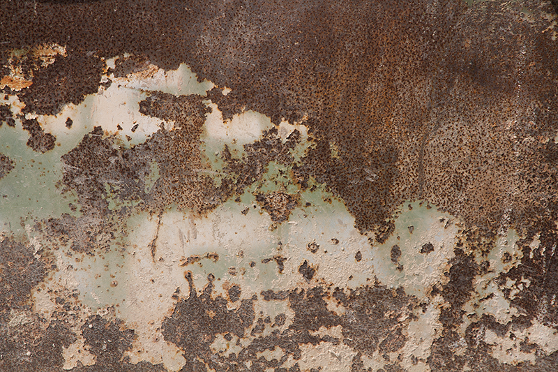 Vinyl tapijt textuur roestige oude metalen muur - TenStickers