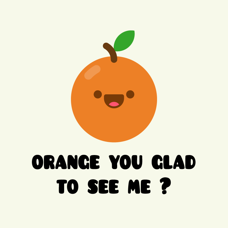 Vinyl tapijt zinnen en teksten grappige quote met oranje - TenStickers