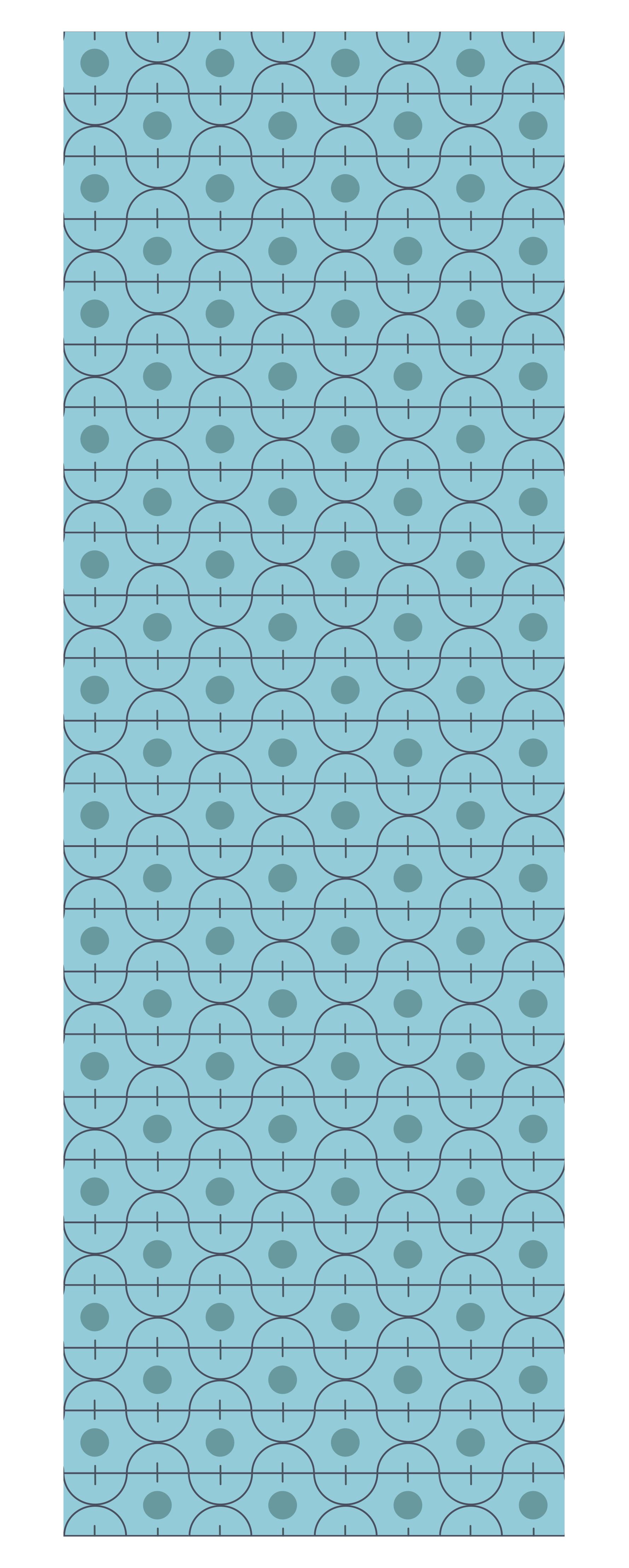 Vinyl tapijt textuur blauwe geometrische japanse patroon - TenStickers