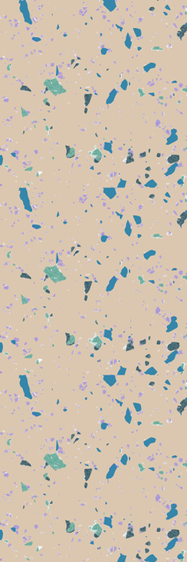 Vinyl tapijt textuur kleurrijke terrazzo steen - TenStickers
