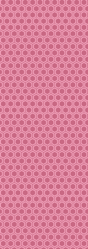 Vinyl tapijt textuur roze geometrisch hexagon patroon - TenStickers