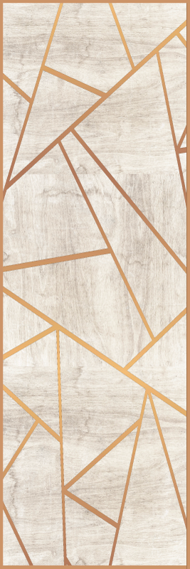 Vinyl tapijt textuur walnotenhout geometrisch patroon - TenStickers