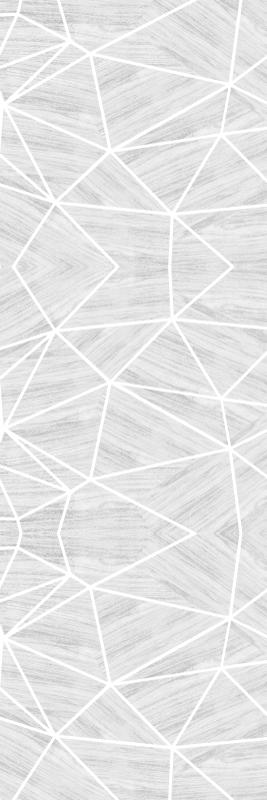 Vinyl tapijt textuur wit en zilver geometrisch houtpatroon - TenStickers