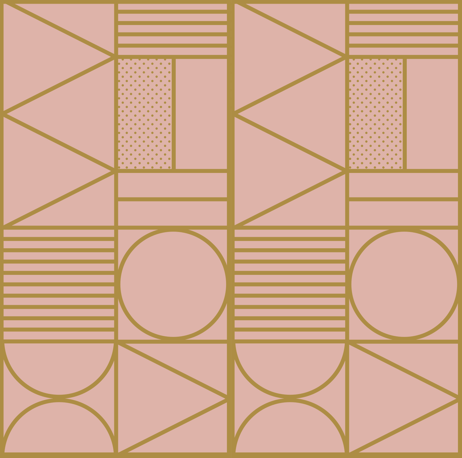 Vinyl tapijt textuur goud en roze blok - TenStickers