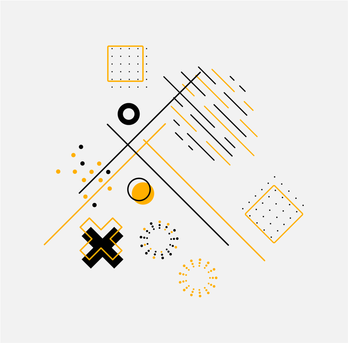 Vinyl tapijt geometrisch concentrische cirkels - TenStickers