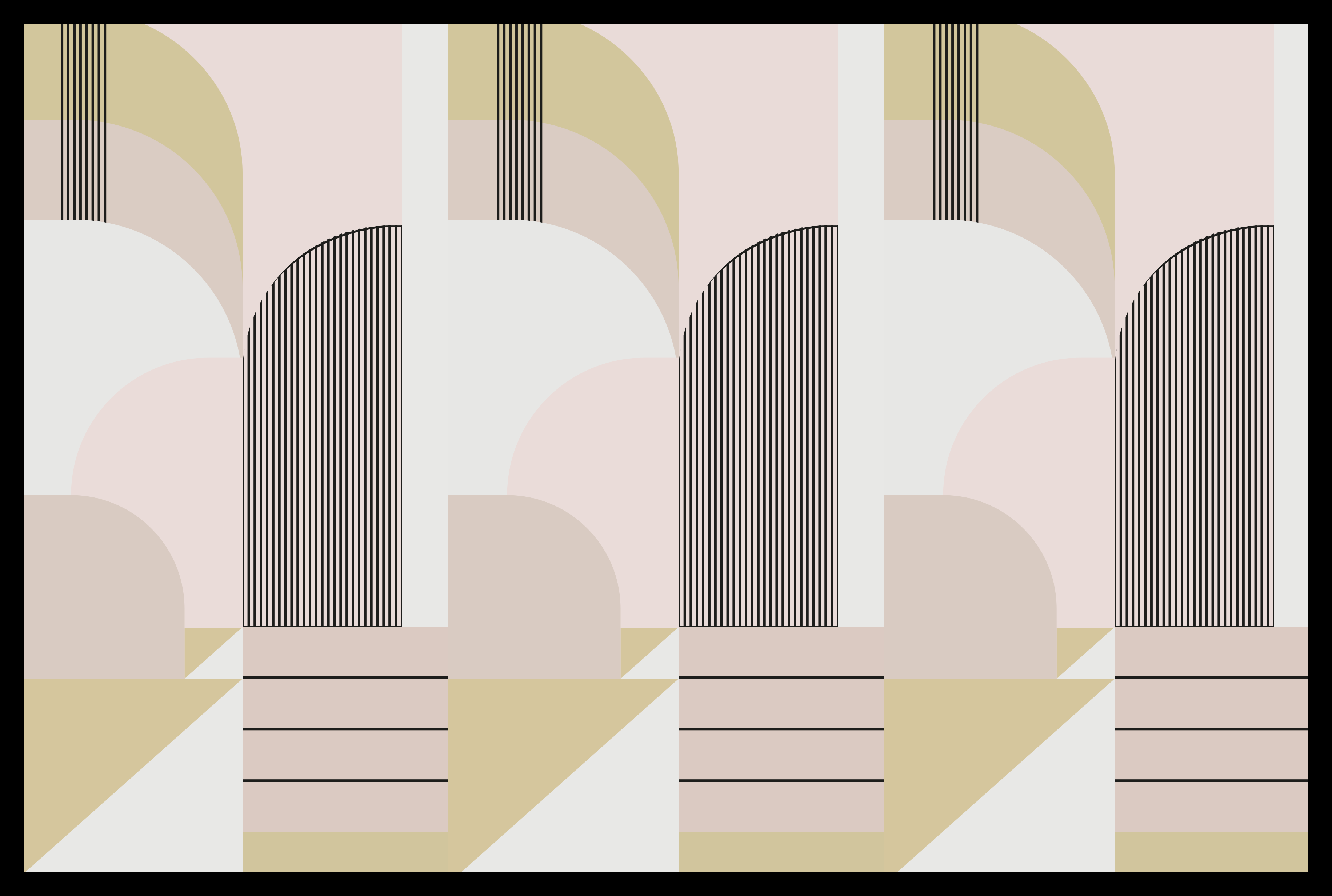 Vinyl tapijt geometrisch pastel kleuren urban design - TenStickers