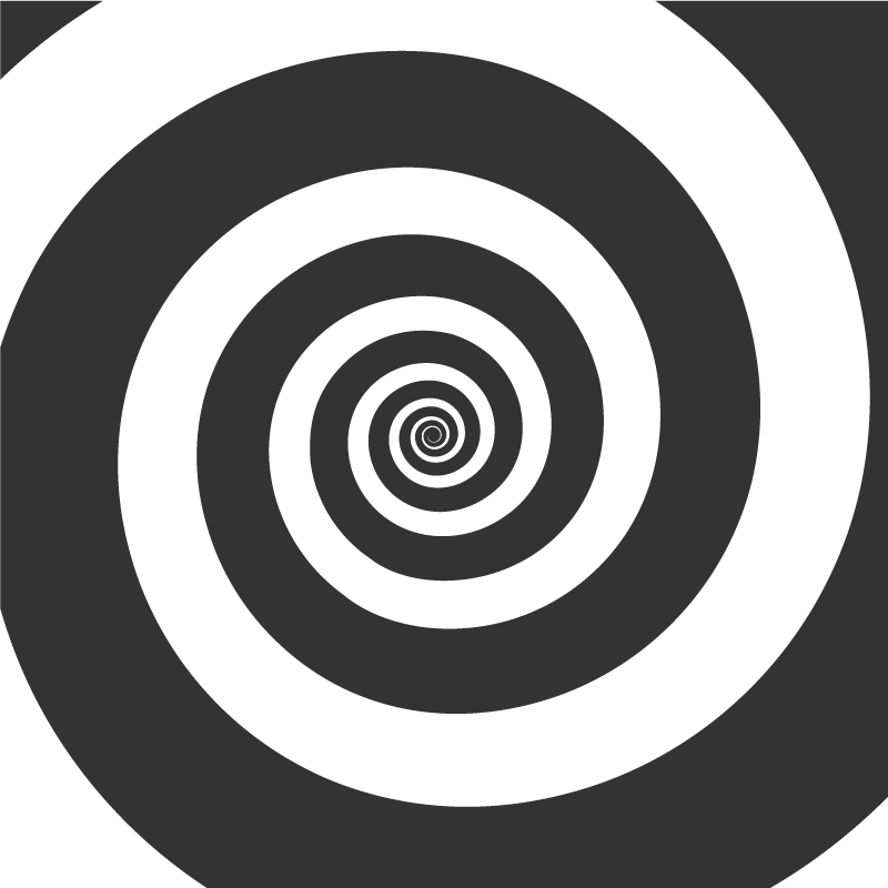 Vinyl tapijt geometrisch spiraal beweging - TenStickers