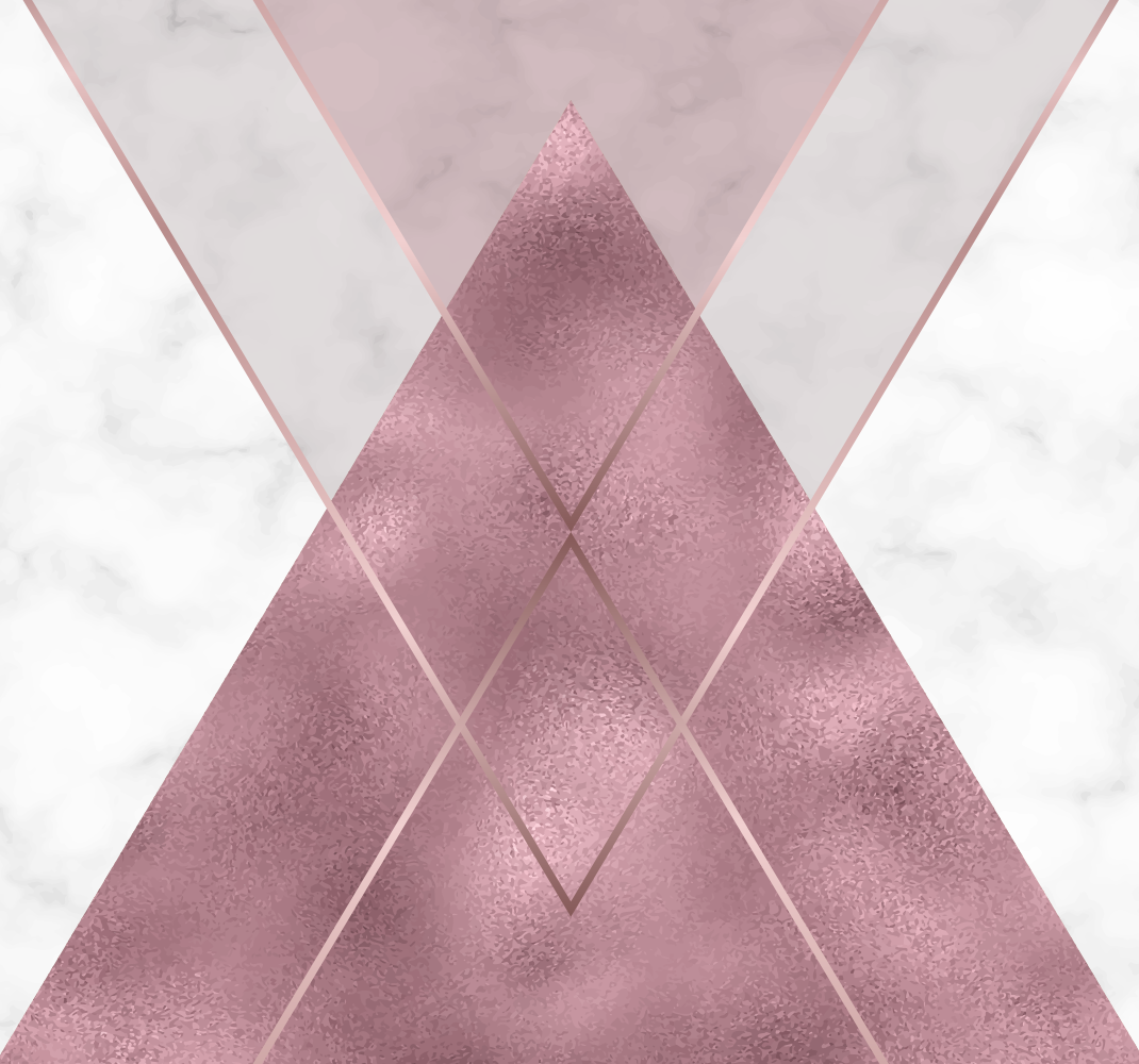 Vinyl tapijt hal roze en grijs marmer - TenStickers