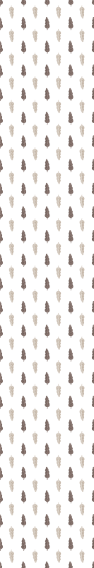 Vinyl tapijt hal bruin en wit patroon - TenStickers