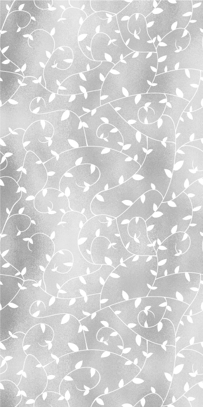 Vinyl tapijt hal takken wit en zilver behang - TenStickers