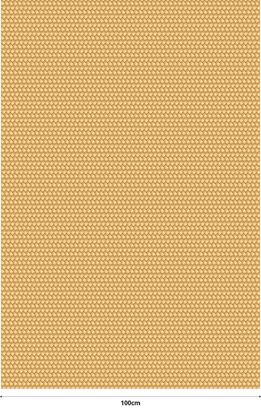 Vinyl tapijt beige met wicker structuur - TenStickers