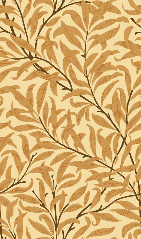 Vinyl tapijt beige met botanische bladerenprint - TenStickers