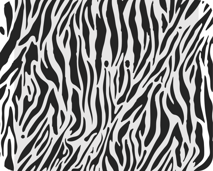 Vinyl tapijt wit met zebrapatroon - TenStickers