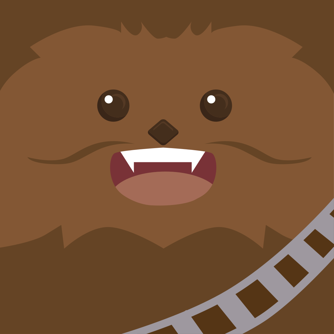 Vinyl tapijt bruin chewie - TenStickers
