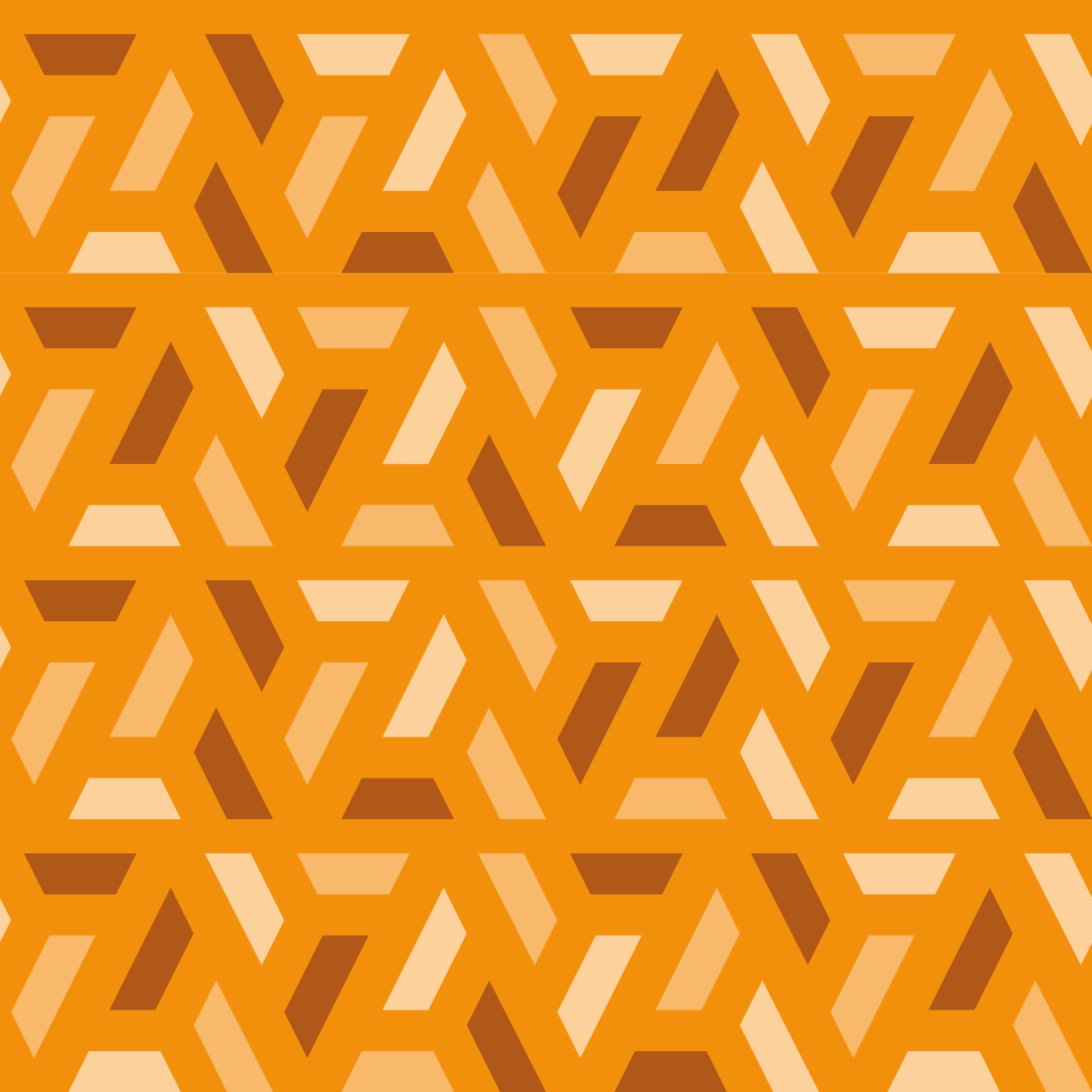 Vinyl tapijt oranje geometrische oranje tinten - TenStickers