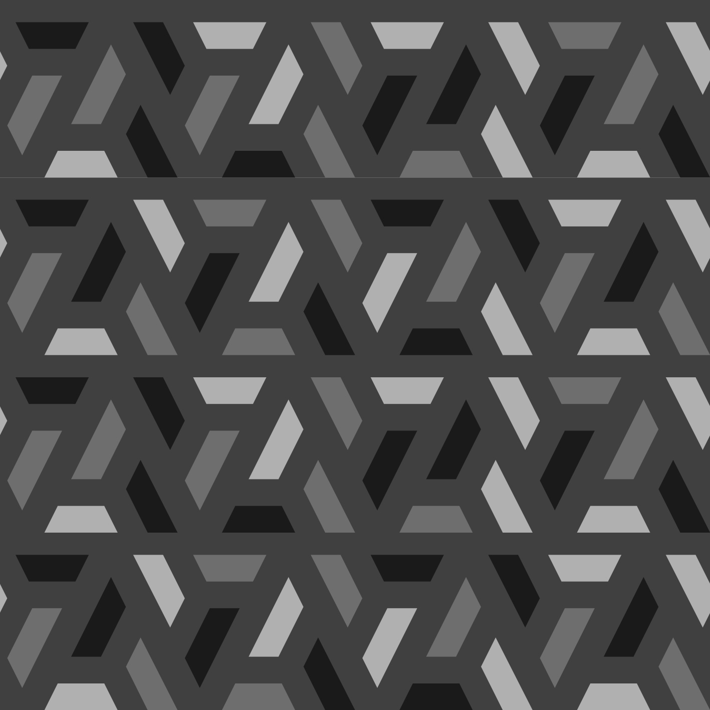 Vinyl tapijt zwart geometrische driehoeken zwarttonen - TenStickers