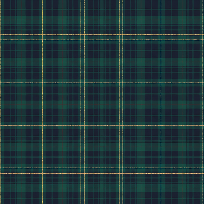 Vinyl tapijt groen donkergroen tartan - TenStickers