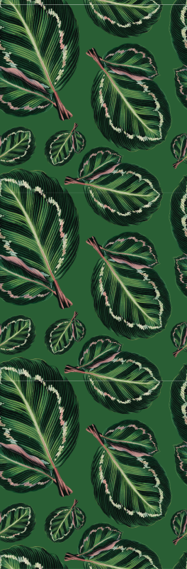 Vinyl tapijt groen green maranta - TenStickers