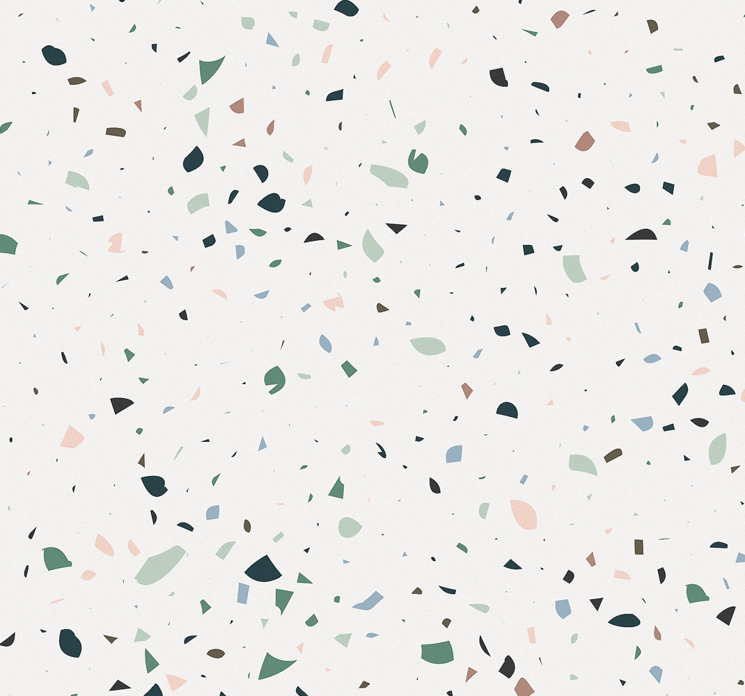 Vinyl tapijt buitenshuis white terrazo - TenStickers