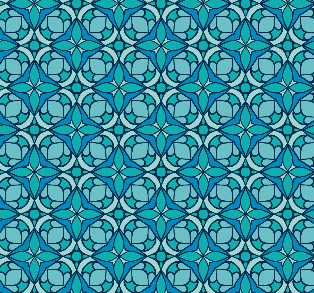 Vinyl tapijt buitenshuis blauwe badkamerbehang - TenStickers