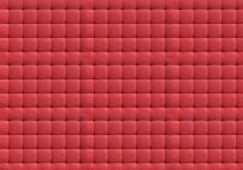 Vinyl tapijt rood met leren padding - TenStickers