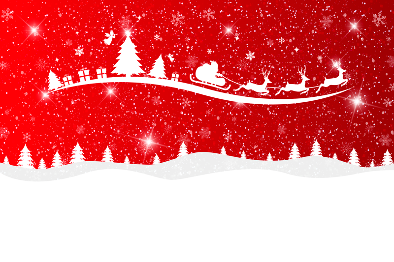 Vinyl tapijt rood kerstgolven - TenStickers
