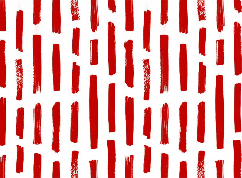 Vinyl tapijt rood met rood en witte strepen - TenStickers