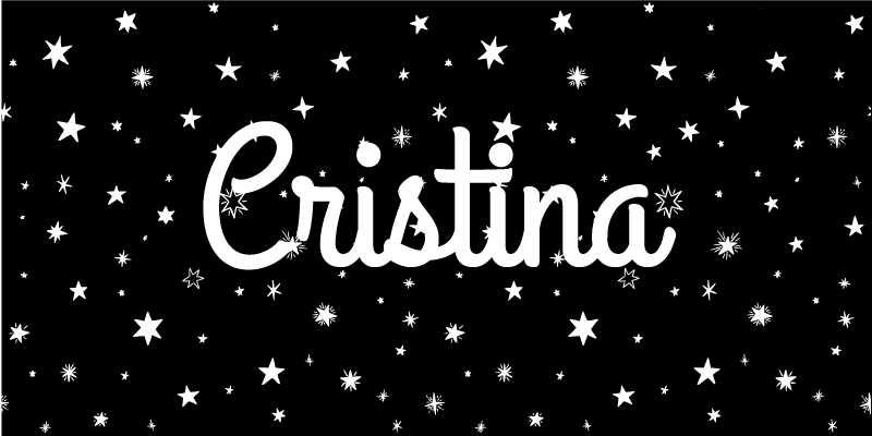 Aangepaste sterrenhemel vinyl tapijt met naam - TenStickers