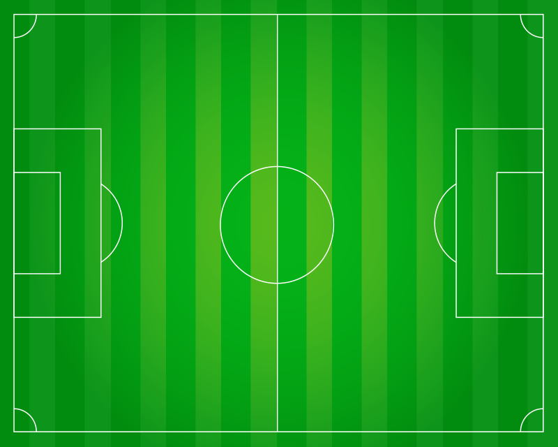 Vinyl tapijt voetbalveld tiener - TenStickers